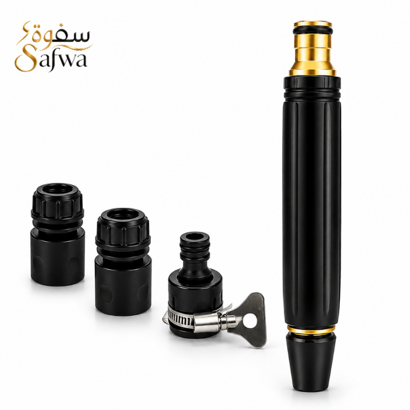 مضخة هواء من Safwa Store مع عدة فوهات ووصلات