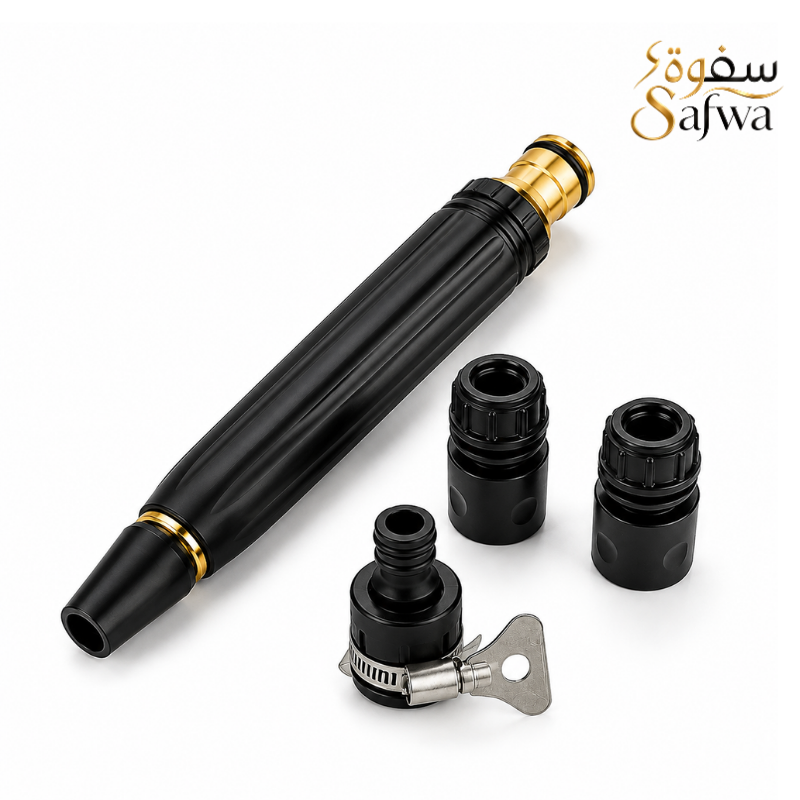 مضخة هواء يدوية محمولة من Safwa Store مع فوهات ووصلات